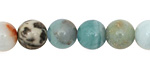 Amazonite Blk. Tourmaline Round 10mm