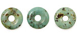 African Turquoise Donut 14-15mm