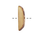 Tagua Nut Parchment Splinter (center-drilled) 7-8x28-35mm