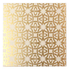 Lillypilly Gold Starburst Anodized Aluminum Sheet 3"x3", 22 gauge