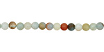Amazonite Blk. Tourmaline Round 4mm