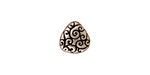 TierraCast Antique Silver (plated) Briolette Scroll 10x11mm