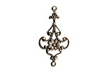 Stampt Antique Pewter (plated) Victorian Daisy Connector 28.5x14mm