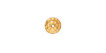 TierraCast Gold (plated) Hammered Bead Cap 2x8mm