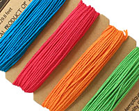 Neon Mix Bamboo Cord 20 lb, 29.8 ft x 4 colors