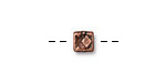 TierraCast Antique Copper (plated) Rock & Roll Cube 6mm