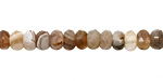 Botswana Agate Faceted Rondelle 6mm