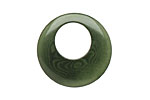 Tagua Nut Forest Green Gypsy Hoop 25mm