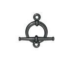 TierraCast Gunmetal Large Tapered Toggle Clasp 20mm, 25mm bar