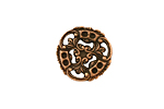 Stampt Antique Copper (plated) Pinwheel Connector 17x18mm