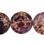 Purple Impression Jasper Puff Coin 25mm