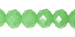 Green Opal Crystal Faceted Rondelle 14mm