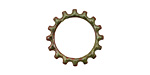 C-Koop Enameled Metal Olive Open Gear 19mm