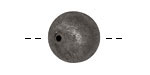 Gunmetal Brushed Round 17mm