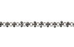 Gunmetal Flat Oval Cable w/ Barbell Chain