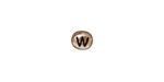 TierraCast Antique Rhodium (plated) Alphabet Bead "W" 7x6mm