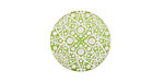 Lillypilly Lime Green Geometrics Anodized Aluminum Disc 19mm, 24 gauge