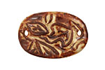 Kylie Parry Ceramic Leaf Pile Connector 34x23mm