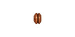 TierraCast Antique Copper (plated) Grooved Large Hole Bead 5x7mm