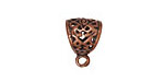 Antique Copper (plated) Large Filigree Bail 12x18mm