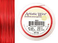 Artistic Wire Red 24 gauge, 20 yards