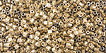 TOHO Crystal (with Gold Lining) Hex 11/0 Seed Bead