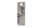 Nunn Design Antique Silver (plated) Large Rectangle Vine Tag 10x30mm