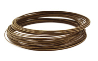 Memory Wire Antique Brass (plated) Large Bracelet .5 oz.