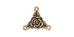 TierraCast Antique Gold (plated) Rose Link 18mm