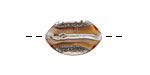A Beaded Gift Silvered Topaz Layers Zulu 13x19mm