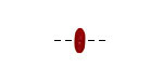 Tagua Nut Coral Large Hole Rondelle 3x8mm