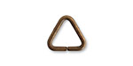 Vintaj Natural Brass Triangle Ring 14mm