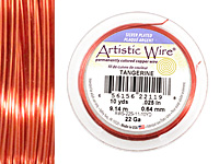 Artistic Wire Silver Plated Tangerine 22 gauge, 10 yards
