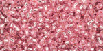 TOHO Pink (with Silver Lining) Round 8/0 Seed Bead