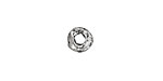 Rustic Charms Sterling Silver Small Dotted Spacer Disc 8mm