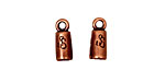 SilverSilk Antique Copper (plated) Single End Cap 14x5mm