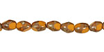 Czech Glass Sweet Potato Picasso Table Cut Rice 8x5mm