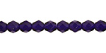Czech Fire Polished Glass Cobalt Round 6mm