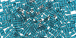 TOHO Transparent Capri Blue Bugle #1 Seed Bead