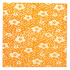 Lillypilly Orange Flower Garden Anodized Aluminum 3"x3" Sheet, 24 gauge