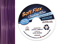 Soft Flex Purple Amethyst .019" (Medium) 49 Strand Wire 10ft.