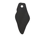 Jet Recycled Glass Shard Drop 17x37mm