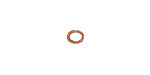 TierraCast Copper Oval Jump Ring 6x4mm, 20 gauge
