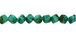 Chinese Turquoise Diagonal Drilled Cube 6mm
