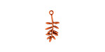 Stampt Antique Copper (plated) Olive Branch Charm 6x15mm