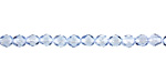 Czech Fire Polished Glass Light Sapphire Round 4mm