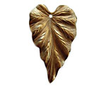 Vintaj Natural Brass Woodland Leaf Pendant 23x38mm