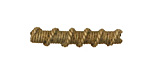 African Brass Roped Tube 32-34x7mm