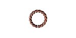 Nunn Design Antique Copper (plated) Large Rope Jump Ring 12mm
