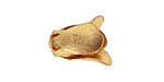 Brass Tulip Petal Bead Cap 17x14mm